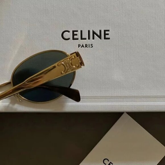 Celine gold sunglasses - Picture 4 of 4